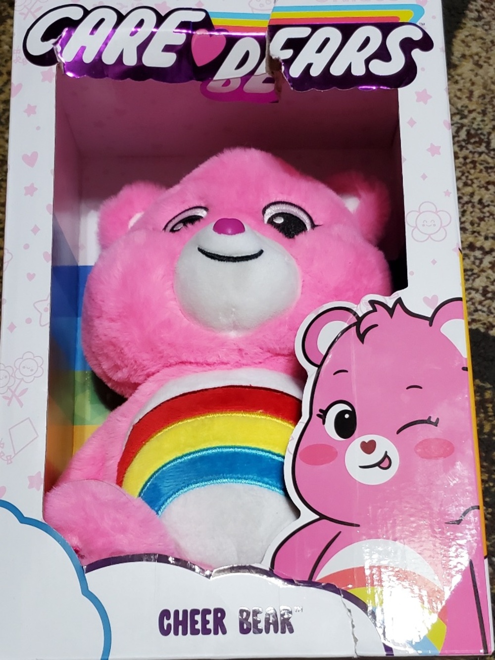 Care Bears Cheer Bear 14 Inch Plush Toy, Soft and Huggable Stuffed Animal, NEW!!